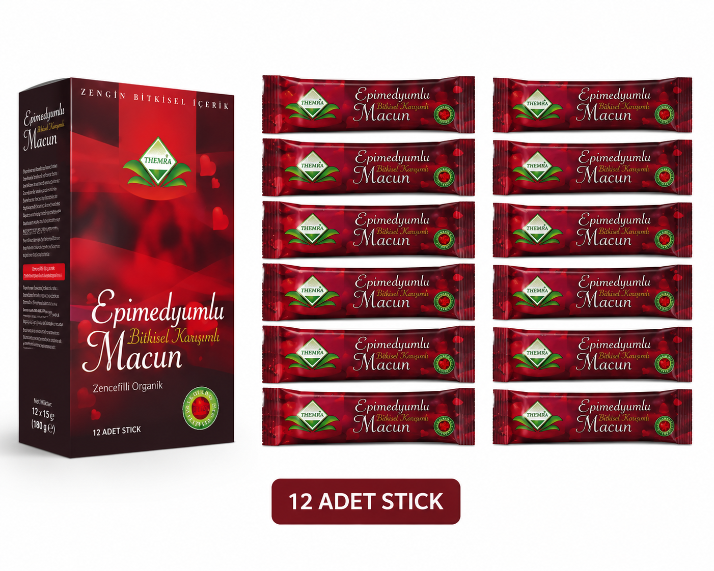 t12-1 THEMRA Epimedium Macun Ginseng Kräuterpaste 100% Naturprodukt 12 stick 1 Packung – Bild 1
